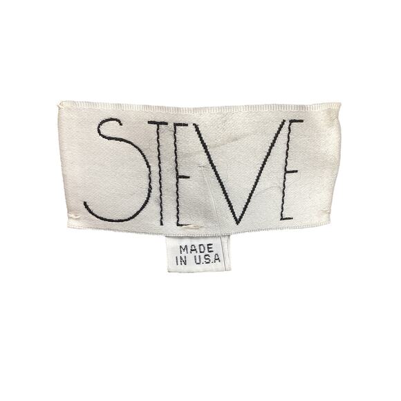 Vintage Steve Women’s Coat SZ 10 Cashmere Blend Union Made Beige Clasps Pockets - Picture 7 of 7